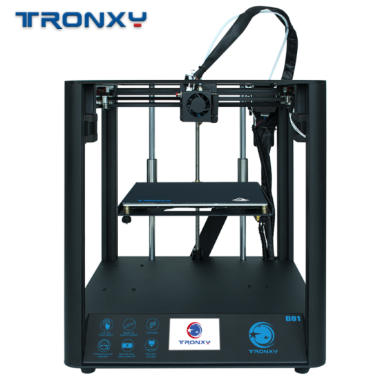 TRONXY D01 Fast Assembly 3D Printer Ultra-Quiet Mode Titan Extruder Acrylic Mask Optional Power Resume Filament Detection