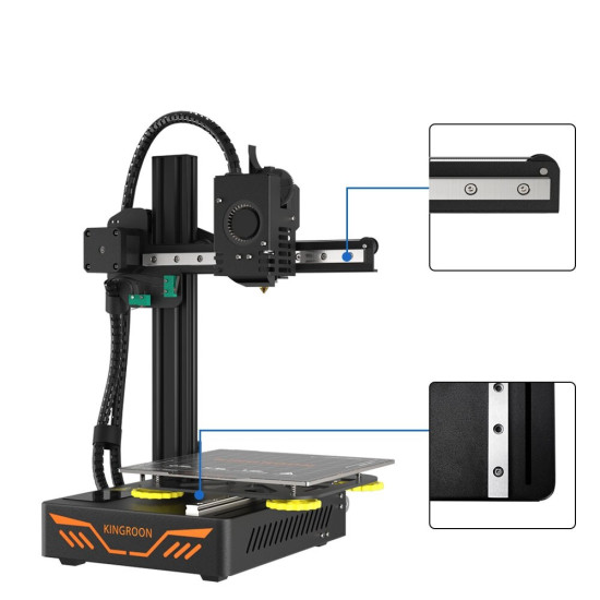 KINGROON KP3S 3.0 3D Printer High Precision Printing Upgraded DIY 3d printer Kit Touch Screen Pringting Size 180*180*180mm - US Plug