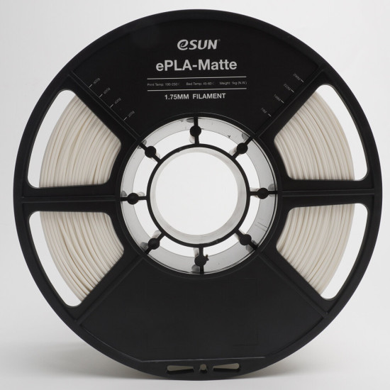 eSUN ePLA-Matte 3D Printer Filament 1.75mm 1KG 2.2LBS 3D Printing Filament Matte Surface Low Density Material for 3D Printing - Yellow