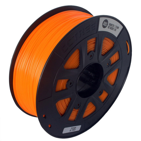 CCTREE 1KG/Roll 1.75mm Many Colors ABS Filament for Crealilty/TEVO/Anet 3D Printer - Orange