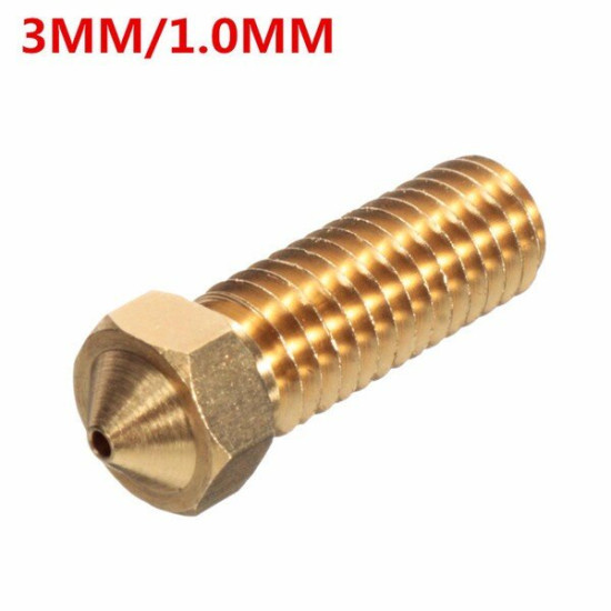 4 Size Brass Nozzle 3.0mm/1.75mm ABS/PLA Filament Extruder Nozzle For 3D Printer - 1102S