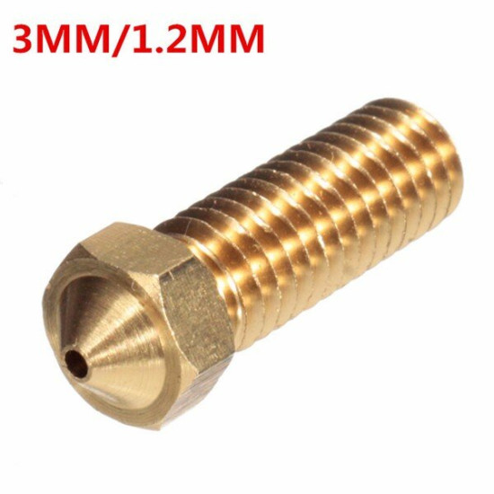 4 Size Brass Nozzle 3.0mm/1.75mm ABS/PLA Filament Extruder Nozzle For 3D Printer - 1102S