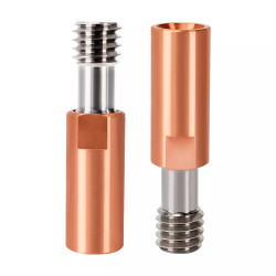 Ender3 CR10 V6 Bi-Metal Insulated Titanium Alloy Copper Throat for E3D V6 CR10 ENDER 5/3 CR-10S 1.75/4.1MM Hotend 3D Printer - V6 Smooth