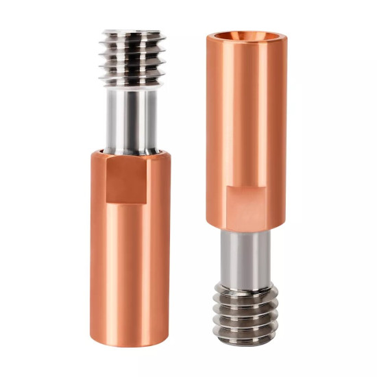 Ender3 CR10 V6 Bi-Metal Insulated Titanium Alloy Copper Throat for E3D V6 CR10 ENDER 5/3 CR-10S 1.75/4.1MM Hotend 3D Printer - V6 Smooth