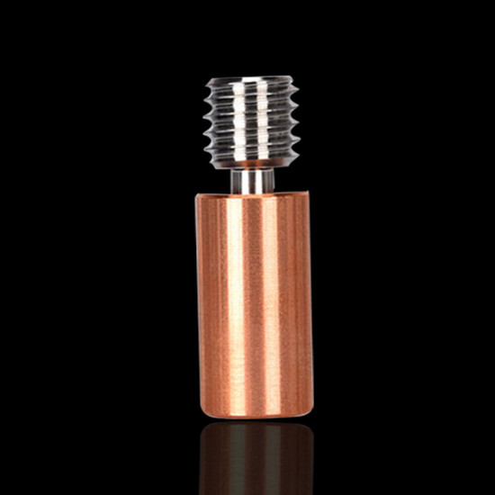 Ender3 CR10 V6 Bi-Metal Insulated Titanium Alloy Copper Throat for E3D V6 CR10 ENDER 5/3 CR-10S 1.75/4.1MM Hotend 3D Printer - V6 Smooth