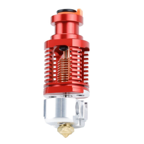 Red Lizard K1 V6 Hotend Assembled Hotend Plated Copper Nozzle for Ende3 V2 Extruder Voron Prusa I3 MK3 Extruder 3D Printer Parts - Aluminum-red