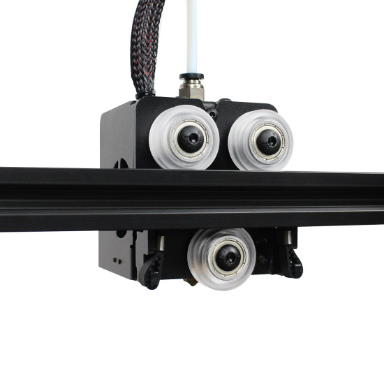 SIMAX3D Black/White Plastic CNC Openbuilds Wheel with Bearing Idler Pulley Gear Perlin Wheel for 3D Printer - White