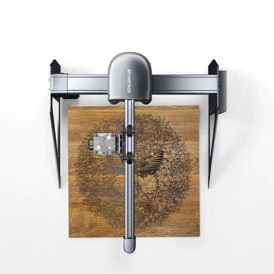  New ATOMSTACK P7 M40 Portable Laser Engraving Machine Cutter Wood Cutting Design Desktop DIY Laser Engraver New Eye Protection Design Upgrated Ultra-Fine Laser Focal Area