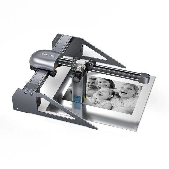  New ATOMSTACK P7 M40 Portable Laser Engraving Machine Cutter Wood Cutting Design Desktop DIY Laser Engraver New Eye Protection Design Upgrated Ultra-Fine Laser Focal Area