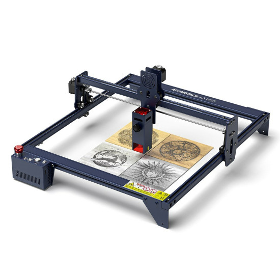  ATOMSTACK A5 M50 Laser Engraving Cutting Machine DIY Engraver Upgraded Lens Compression Spot Metal Engraving 100W CO₂ Laser Engraving Machine Effect