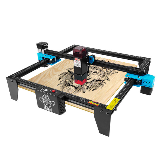  TWOTREES 10W TTS-10 Laser Engraver Upgraded Totem S Engraving Machine 300x300mm Engraving Area 10W Laser Module APP Connection Remote Control