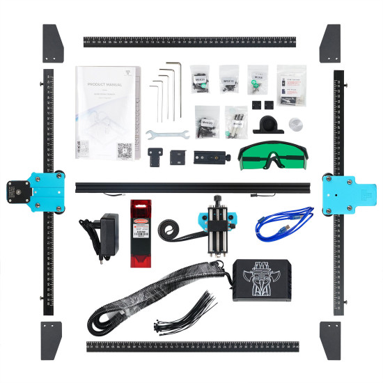  TWOTREES 10W TTS-10 Laser Engraver Upgraded Totem S Engraving Machine 300x300mm Engraving Area 10W Laser Module APP Connection Remote Control