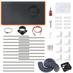 TWOTREES Laser Engrave Enclosure Eye Protection Vent Protective Cover Fireproof for TTS TT CNC Engraving Machine Laser Cutting Enclosure