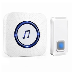 Wireless Chime Door Bell Waterproof 55 Ringtone 300M Range Alarm Doorbell IP55 - AU Plug