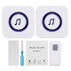 Wireless Chime Door Bell Waterproof 55 Ringtone 300M Range Alarm Doorbell IP55 - AU Plug
