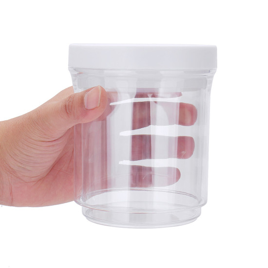 Press Cereal Vacuum Storage Box Tank Kitchen Food Grain Container Dispenser