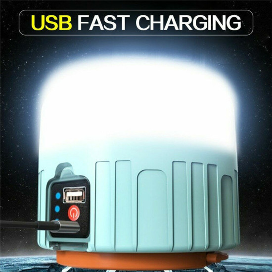 Remote Control Solar LED Camping Lantern USB Rechargeable Light Bulb Tent Light Solar Bulb Light - With Remote Controller