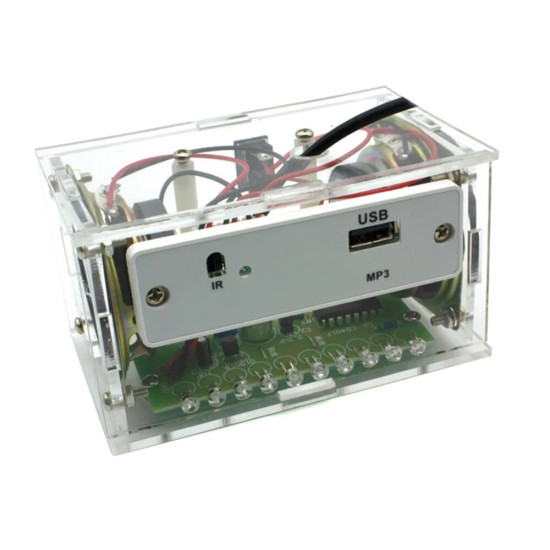 bluetooth Speaker Parts Electronic DIY Production Assembly Kit Student Teaching Training Welding Practice Component Pack - Transparent