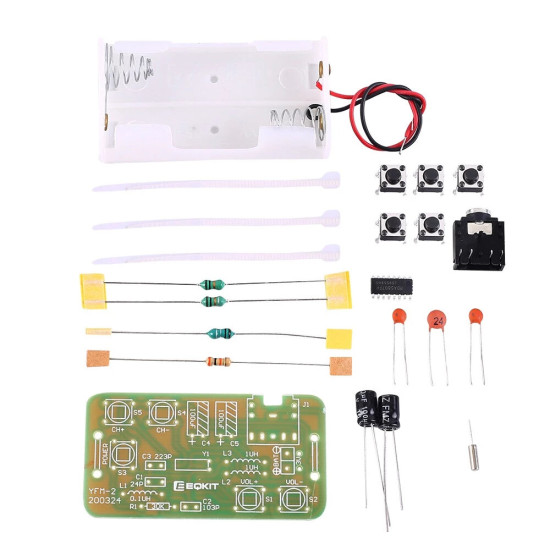 88-108MHz DIY Kit FM Radio Transmitter and Receiver Module Frequency Modulation Stereo Receiving PCB Circuit Board - Transmitter