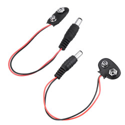 DC 9V Battery Button Power Plug Mega 2560 1280 UNO R3 132 9V Battery Buckle T Type/ I Type - I Type
