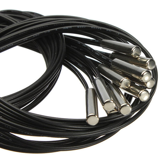 100cm 10pcs NTC-3470 Waterproof Professional Temperature Sensor Probe