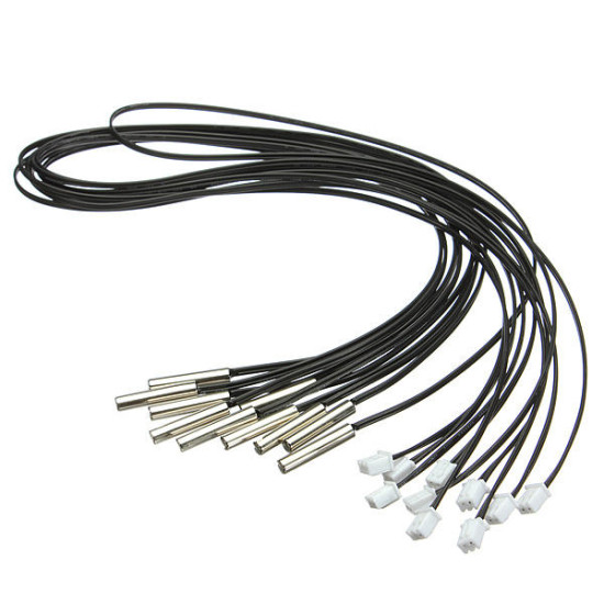 100cm 10pcs NTC-3470 Waterproof Professional Temperature Sensor Probe