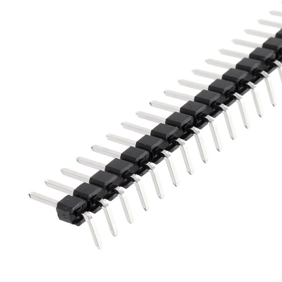 40P Curved Needle Gold Plated Single Curved Needle 2.54MM Pin Connector - 3pcs