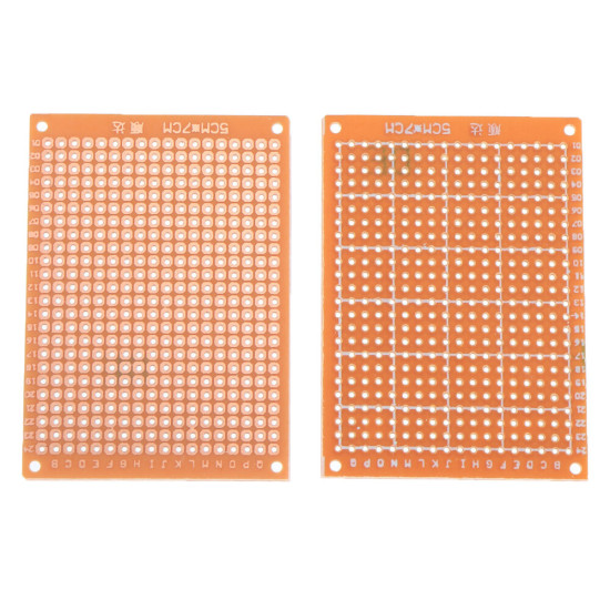 10pcs Universal PCB Board 5x7cm 2.54mm Hole Pitch DIY Prototype Paper Printed Circuit Board Panel Single Sided Board