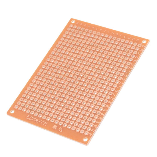 10pcs Universal PCB Board 5x7cm 2.54mm Hole Pitch DIY Prototype Paper Printed Circuit Board Panel Single Sided Board