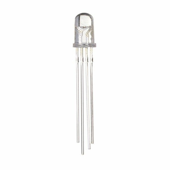 50pcs LED RGB Common Cathode 4-Pin F5 5MM Diode