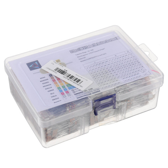 3120pcs 156 Values 1 -10M Ohm 1/4W 5% Carbon Film Resistors Assortment Kit Electronic Components - with box