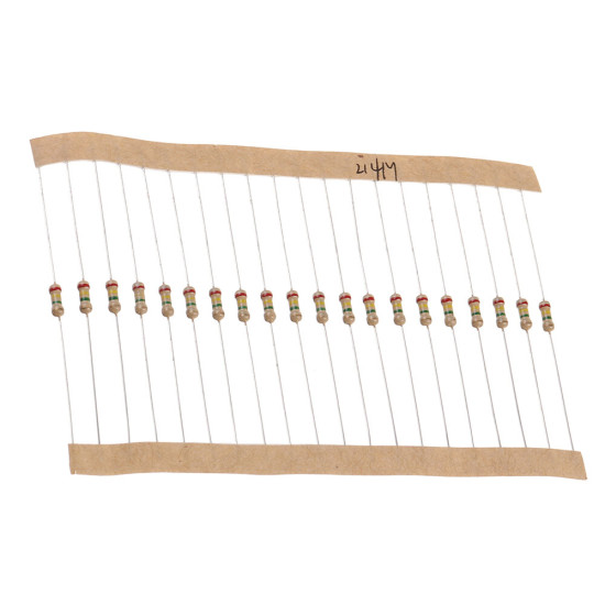 3120pcs 156 Values 1 -10M Ohm 1/4W 5% Carbon Film Resistors Assortment Kit Electronic Components - with box