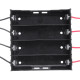 3pcs DIY 4 Slot 18650 Battery Holder With 8 Leads