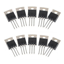10Pcs IRFZ44N Transistor N-Channel International Rectifier Power Mosfet