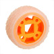 47*12mm/47*21mm 64T Transparent Tire Orange Rubber Wheel for Smart Robot Chassis Car - 21mm