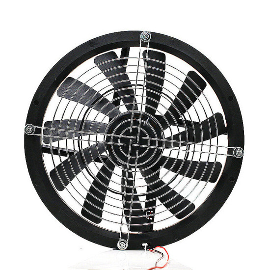 12V 25CM Large Air Volume Exhaust Fan Solar Powered Fans for Kitchen Household Cooling Exhaust Fan