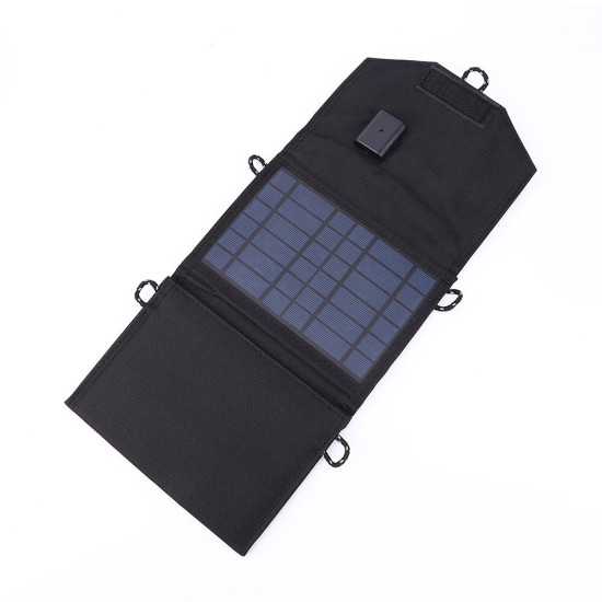 10.5W 5V Portable Solar Panel Bag Foldable Battery Charger Plate USB Port Outdoor Power Bank for Charging Phone Camping Hiking Traveling