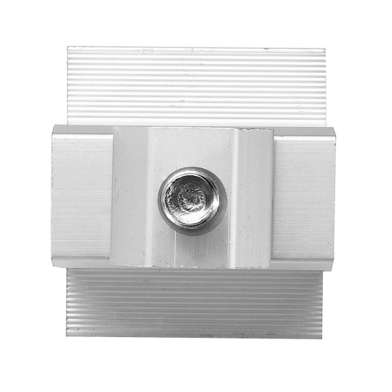 Sliver Aluminum Alloy Solar Panel Mounting Bracket 19mm-29mm Adjustment Range for Framed Solar Panel