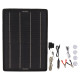 10W Outdoor Solar Charging Power Charger 12V Single Crystal Solar Panel Anti-electricity-deficit Trickle with OBD Charging for Automobile