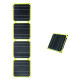 Outdoor Powerful Flexible Solar Panel 5V 28W Portable Battery Mobile Phone Charge PD QC 3.0 9V 12V for USB-A+USB-C Cells Power Bank - 3-Fold Green