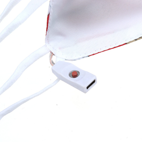 Rhombic Christmas LED Mask LED Colorful Light Mask Stage Bugee USB Charing EL Cold Light Mask