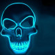 Halloween Skeleton Mask LED Scary EL-Wire Mask Light Up Festival Cosplay Costume Supplies Party Mask - Orange
