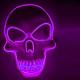 Halloween Skeleton Mask LED Scary EL-Wire Mask Light Up Festival Cosplay Costume Supplies Party Mask - Orange