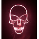 Halloween LED Mask Skull Glowing Mask Cold Light Mask Party EL Mask Light Up Masks Glow In Dark - Orange