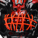 Halloween LED Mask Fluorescent Glowing Mask Cold Light Mask Party EL Mask Light Up Masks Glow In Dark -  Red