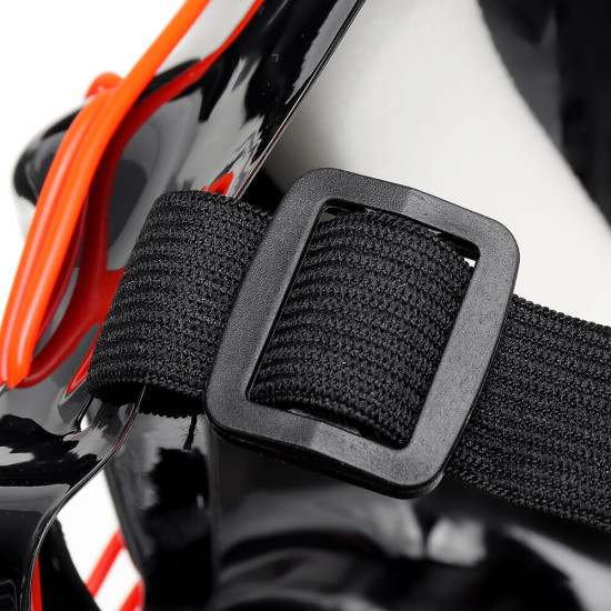 Halloween LED Mask Fluorescent Glowing Mask Cold Light Mask Party EL Mask Light Up Masks Glow In Dark -  Red