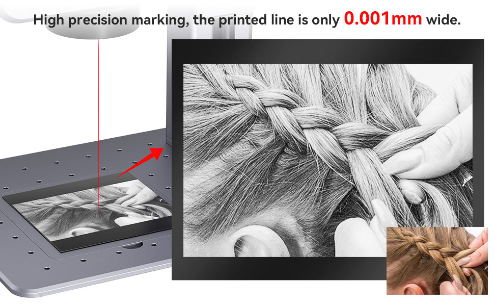 ATOMSTACK M4 Fiber Laser Engraver 12000mm/S Ultra-fast Marking Speed Portable Desktop/Handheld 2-in-1 High-Precision Industrial Grade Marking Machine