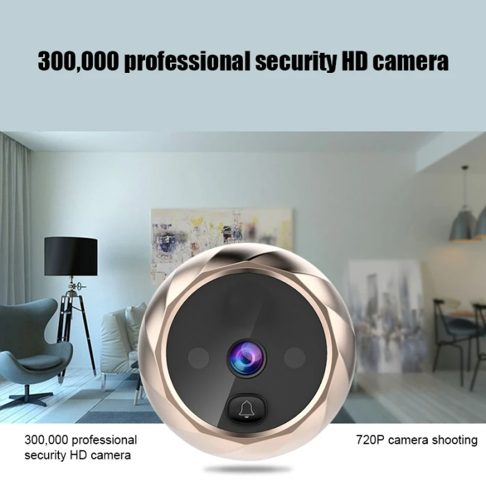 Bakeey Smart Vedio Doorbell 2.8 inch LCD Color Screen Digital Doorbell IR Night Vision Door Peephole Camera Bell