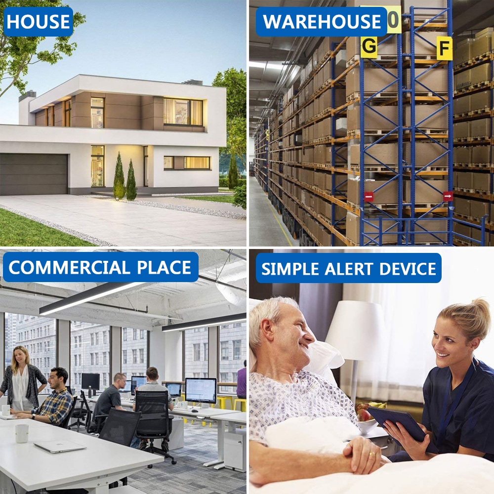 Wireless Chime Door Bell Waterproof 55 Ringtone 300M Range Alarm Doorbell IP55