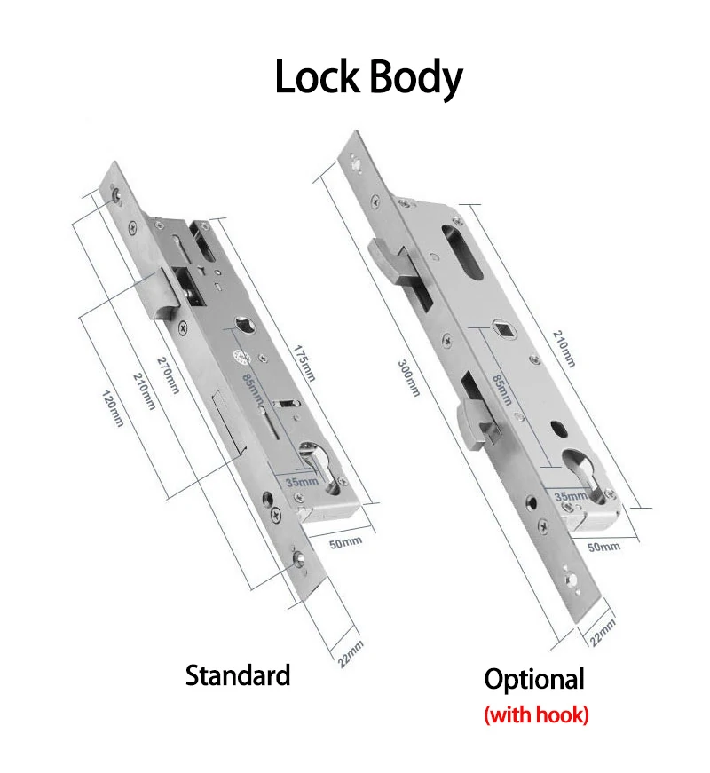 WF-021D Fully Automatic Unlocked Home Apartment Office Smart Fingerprint Digital Aluminum Door Lock Hidden Fingerprint Design